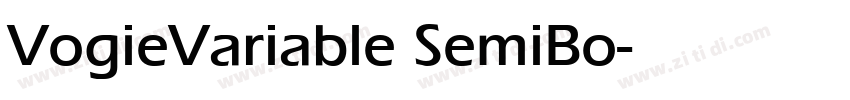 VogieVariable SemiBo字体转换